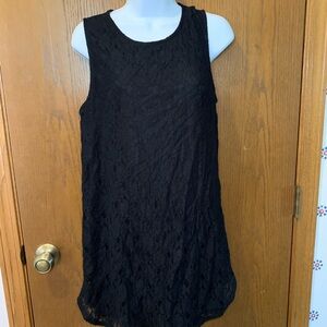 Women’s Monteau Black Lace Mini Dress- Size L